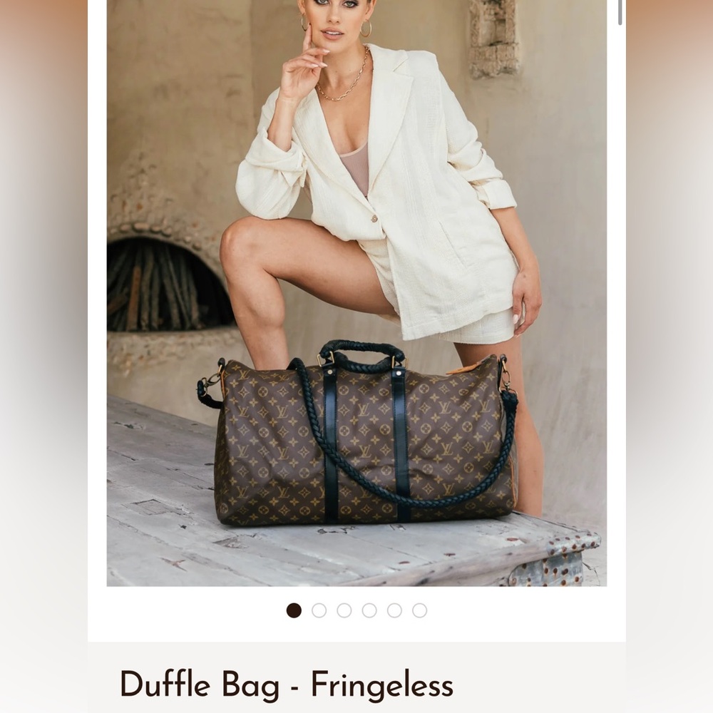 Vintage boho Louis Vuitton duffle bag